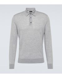 ZEGNA - High Performance Wool Polo Sweater - Lyst