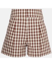 Veronica Beard - Haina Gingham Seersucker Shorts - Lyst