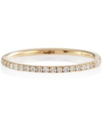 Ileana Makri Ring Thread Band aus 18kt Weißgold mit Diamanten in Mettallic Damen Schmuck Ringe 