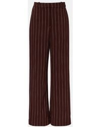 Jonathan Simkhai - Tavar Pinstripe Wide-Leg Pants - Lyst