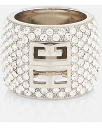 Givenchy - 4g Crystal-embellished Ring - Lyst