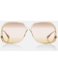 Chloé - Wavy Square Sunglasses - Lyst