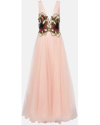Costarellos - Robe Arion Aus Tuell Mit Pailletten - Lyst
