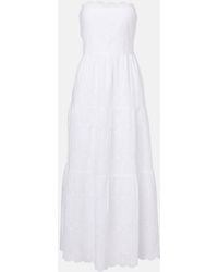 Melissa Odabash - Sophie Broderie Anglaise Cotton Maxi Dress - Lyst