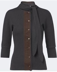 Lemaire - Cotton And Linen-Blend Jersey T-Shirt - Lyst
