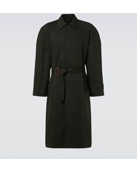 Balenciaga - Gabardina De Algodon Con Cinturon - Lyst