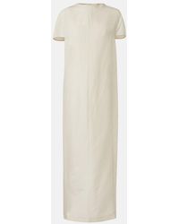 KHAITE - Webster Silk And Cotton Organza Maxi Dress - Lyst