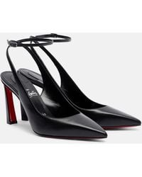 Christian Louboutin - Condora Strap 85 Leather Pump - Lyst