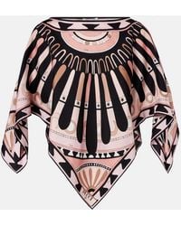 PUCCI - Soleil Silk Twill Blouse - Lyst