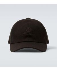 Loro Piana - Bestickte Baseballcap Aus Kaschmir - Lyst