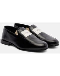Givenchy - Loafers Label Aus Leder - Lyst