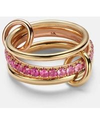 Spinelli Kilcollin - Bague Petunia En Or Jaune Et Rose 18 Ct Et Saphirs - Lyst