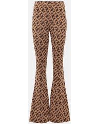 Diane von Furstenberg - Greg Printed Flared Pants - Lyst
