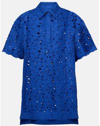 Rebecca Vallance - Zaffre Broderie Anglaise Cotton Shirt - Lyst