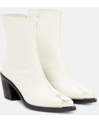 Alexander McQueen - Verzierte Ankle Boots aus Leder - Lyst