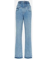 Isabel Marant - Jeans Noemie En Denim De Tiro Alto - Lyst