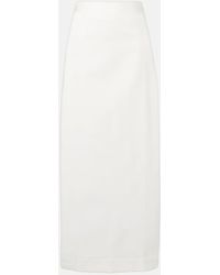 Adriana Degreas - Cotton-Blend Maxi Skirt - Lyst