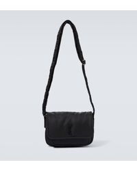 Saint Laurent - Niki Small Leather-trimmed Messenger Bag - Lyst