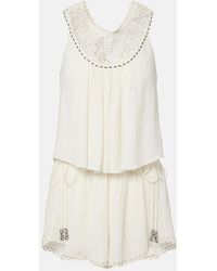 Isabel Marant - Nilany Beaded Silk Romper - Lyst