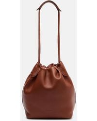 Loro Piana - Bale Softy Small Leather Bucket Bag - Lyst