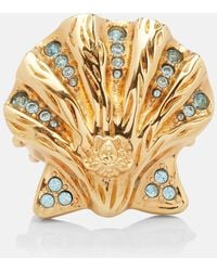 Versace - Ring La Medusa Mit Kristallen - Lyst