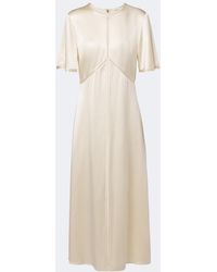 JOSEPH - Aura Silk Satin Midi Dress - Lyst
