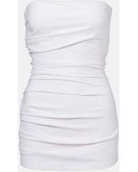 Proenza Schouler - Lena Strapless Cotton-Blend Top - Lyst