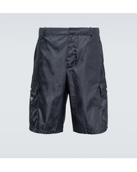 Prada - Shorts in Re-nylon a vita alta - Lyst