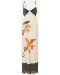 SIR. - Constance Floral Silk Crepe De Chine Slip Dress - Lyst
