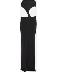 Louisa Ballou - Long Carve Cutout Jersey Maxi Dress - Lyst
