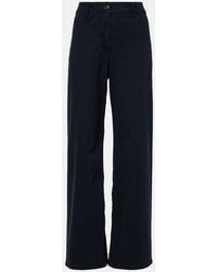 Nili Lotan - Megan Cotton Wide-Leg Pants - Lyst