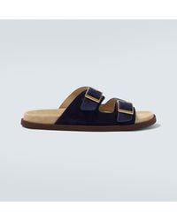 Brunello Cucinelli - Suede Sandals - Lyst