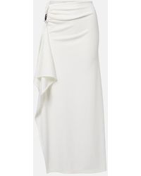 Christopher Esber - Ribbed-Knit Draped Maxi Skirt - Lyst