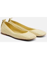 Bottega Veneta - Charlotte Intrecciato Leather Ballet Flats - Lyst