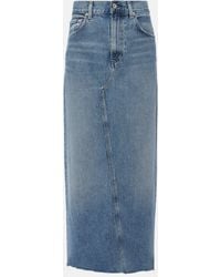 Citizens of Humanity - Circolo Reworked Denim Maxi Skirt - Lyst
