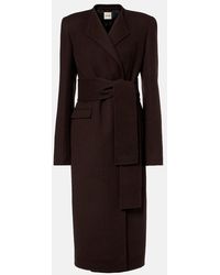 KHAITE - Jelson Wool Wrap Coat - Lyst