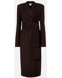 KHAITE - Jelson Wool Wrap Coat - Lyst
