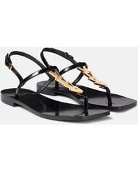 Versace - Medusa Patent Sandal - Lyst