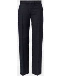 KHAITE - Gerade Hose Lenn Aus Einem Wollgemisch - Lyst