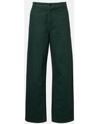 Miu Miu - Cotton Gabardine Straight Pants - Lyst