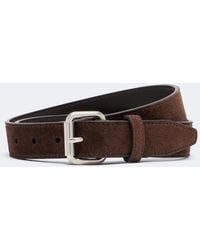The Row - Geo Suede Belt - Lyst