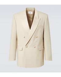 Saint Laurent - Wool Tuxedo Blazer With Satin Lapel - Lyst