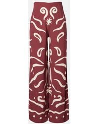 Cala De La Cruz - Toya Printed Wide-Leg Pants - Lyst