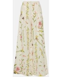Agua Bendita - Pinon Marina Linen Wide-Leg Pants - Lyst