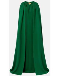 Oscar de la Renta - Cyclamen Silk-Blend Georgette Kaftan - Lyst