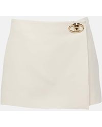 Valentino - Crepe Couture Low-rise Skort - Lyst