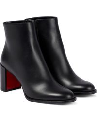Christian Louboutin Adoxa 70 Leather Ankle Boots - Black