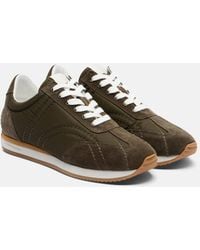 TOTEME - Suede-Trimmed Sneakers - Lyst