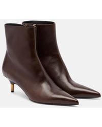 KHAITE - Bella 55 Leather Ankle Boots - Lyst