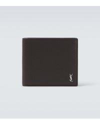 Saint Laurent - Tiny Cassandre East/West Leather Wallet - Lyst